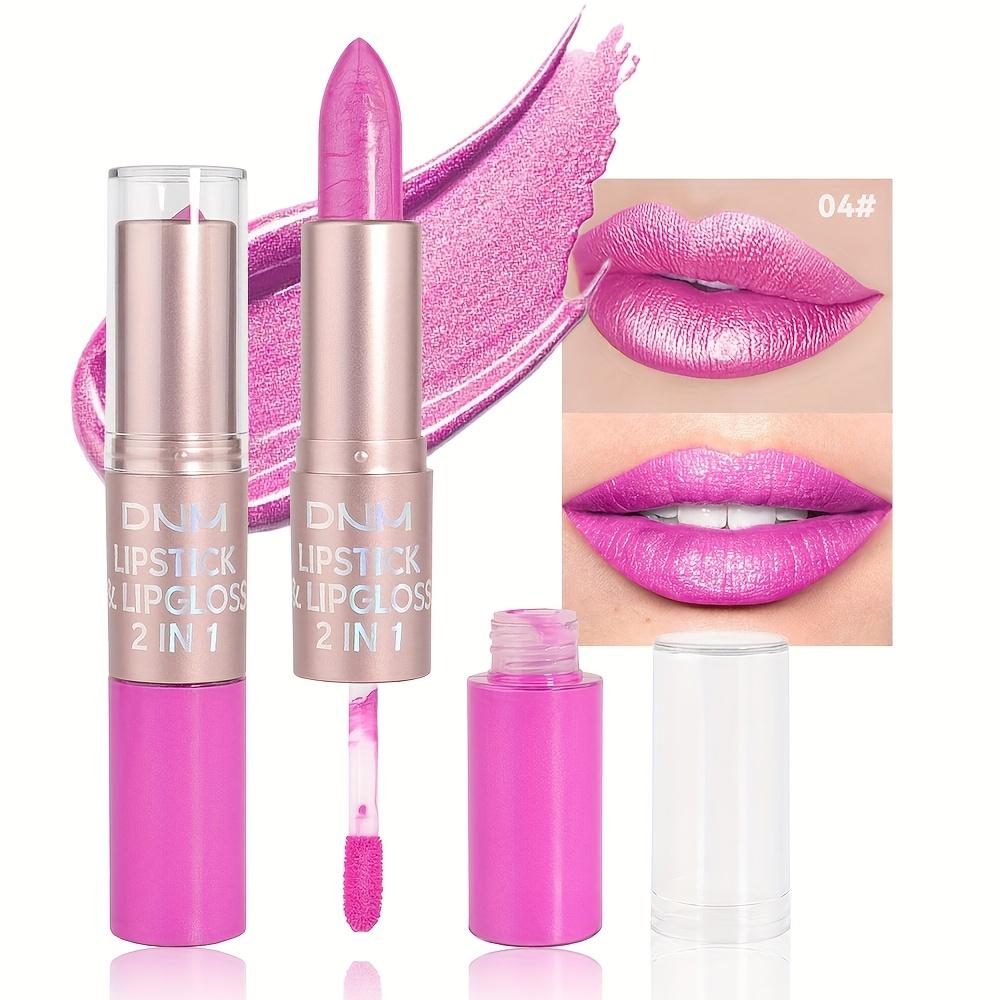 2-in-1 Non-Stick, Moisturizing Lipstick - Long-Lasting, Fade-Resistant Liquid Lip Color with A Glossy Finish Lipstick Gift for Women