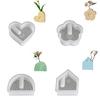 Heart Shaped Flower Vase Silicone Mold Unique Home Decors Craft Mold Ideal For Resin Soap And Candle Making