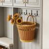Space Saving Wall Basket With Breathable Handwoven Design Gingers Garlic Storage Container Kitchen Organizer