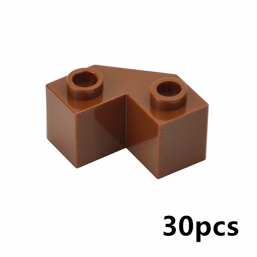30pcs MOC Brick Parts 87620 Brick Wedge 2x2 Facet Compatible Building Block Particle DIY Assmble Kid Puzzle Brain Toy Gift