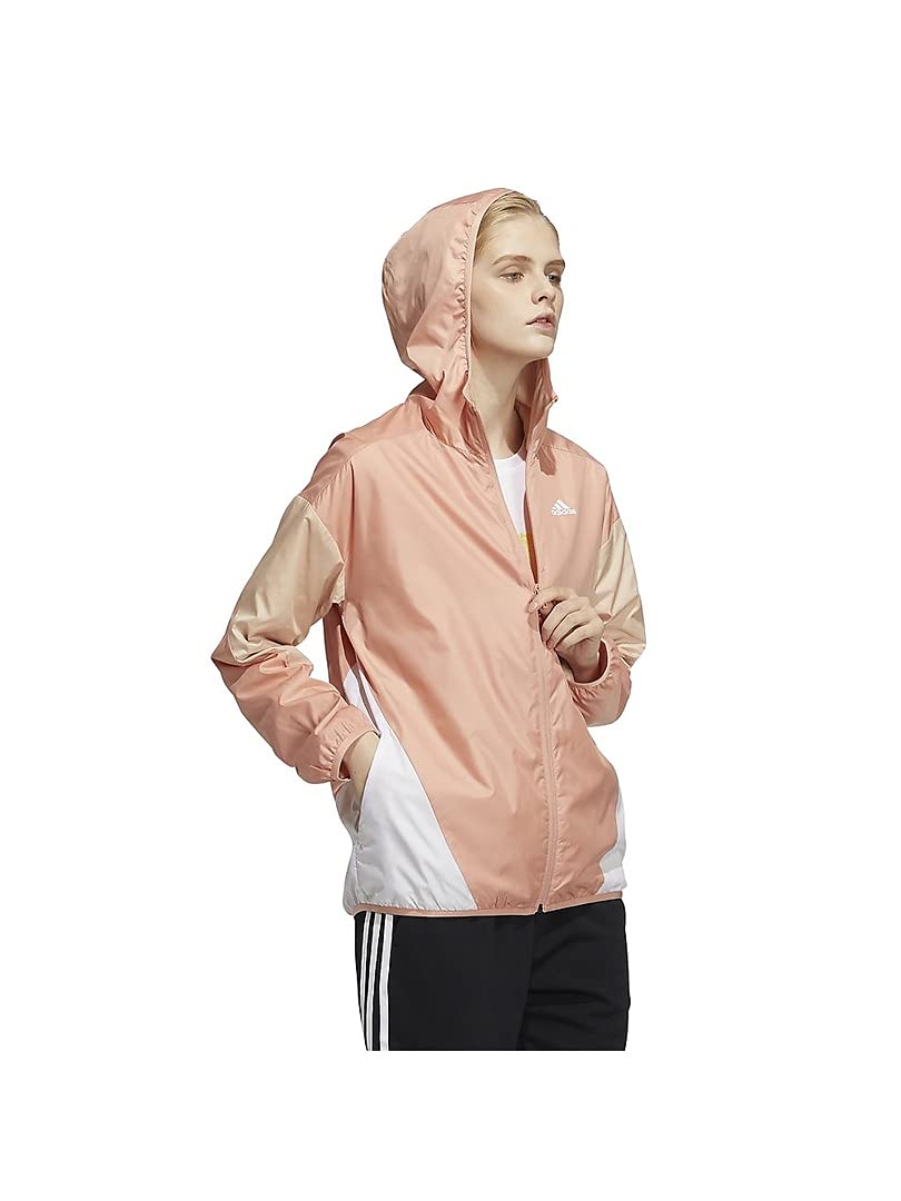 

Ветровка с цветными блоками из джерси JIL39 Ambient Blush S [Adidas] Женская Blush/Halo (H29478)