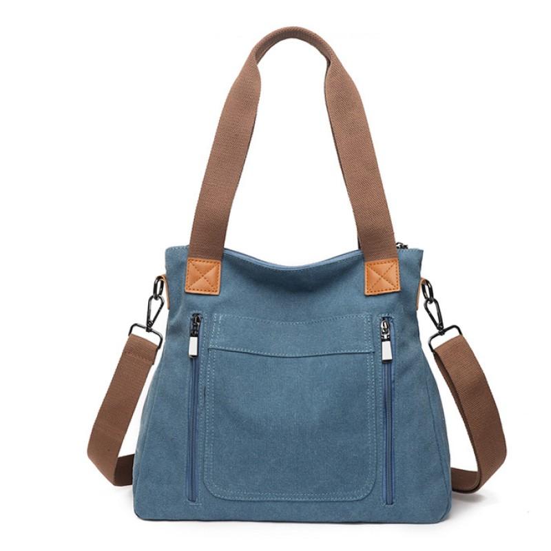 Geanta de dama de capacitate mare Geanta ocazionala din panza Geanta tote simpla si la moda