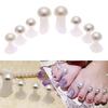 8st Blomma Runt Hjärta Silikon Tå Separatorer Divider Spacers Nail Art Tool