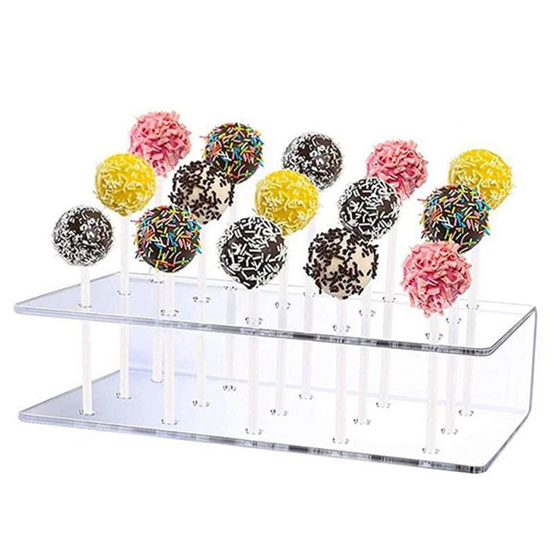 Cake Lolli Holder Acrylic Display Stand 15 Hole Candy Holder Dessert Stand
