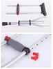 Aluminum Alloy 13-Level Adjustable Folding Crutches for Elderly
