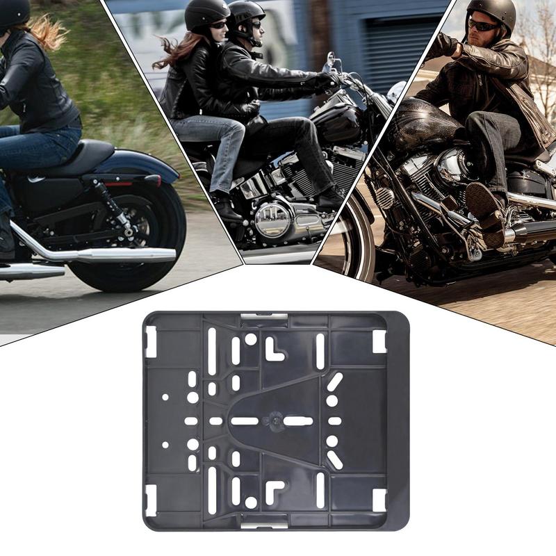 Motorcycle License Plate Frame Motorcycle Plate Frame Vehicle Number Tag Bracket License Protector for Riding Daily Use Truck