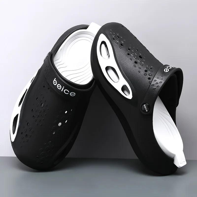 Men Summer Shoes Non-slip Sandals Men's Sandals Breathable Flip Flops Clogs Shoes Fashion Beach Slippers Garden Shoes for Hombre