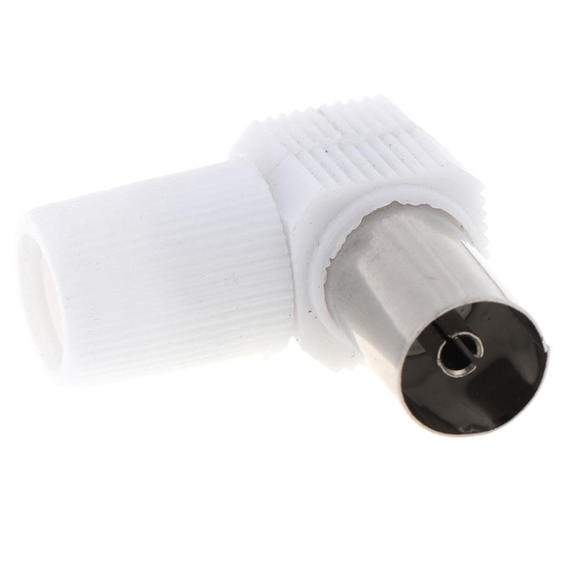 2Pairs 90 Degrees Male And Female Tv Plug Jack For Antennas Tv Rf