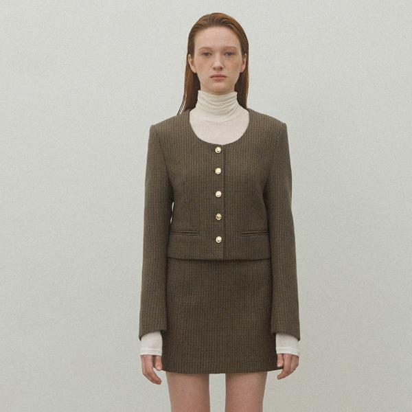 ATELIER NAIN Luna Set-Up Check Skirt(Sk-4956)