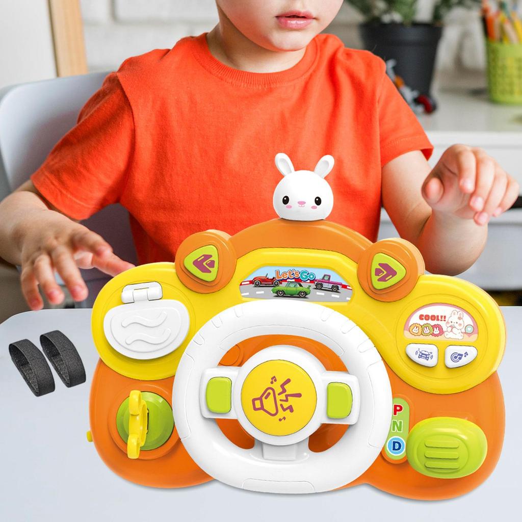 Steering Wheel Toy Twisting Mini Multifunctional My First Driving Toddlers