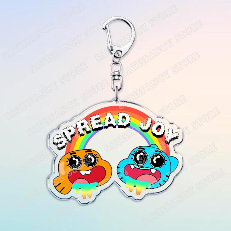 Beliebte Cartoon Gumball Watterson Schlüsselanhänger für Zubehör Süßer Darwin Watterson Tawog Schlüsselanhänger Schmuck Fans Freunde Geschenke