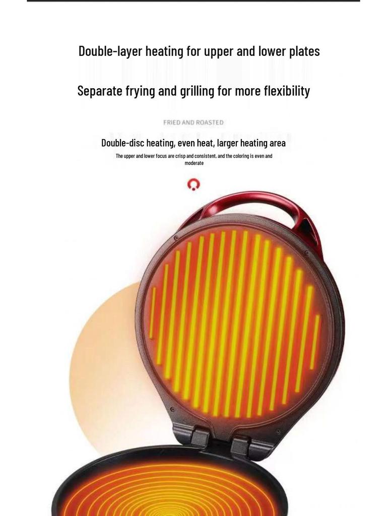 Double-Sided Electric Griddle: Multifunctional Pancake & Crepe Maker, New Deepened Model
