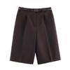 Women's European & American Style Wide-Leg Casual Shorts with Belt