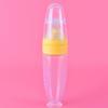 2025 New 1 Pcs Baby Rice Paste Bottle Baby Silicone Milk Bottle Feeding Spoon For Baby Silicone Squeeze Spoon Rice Paste Bottle