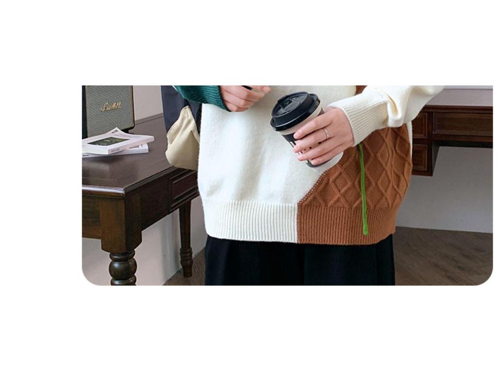 Men's Autumn/Winter Casual Round Neck Loose Knitted Sweater