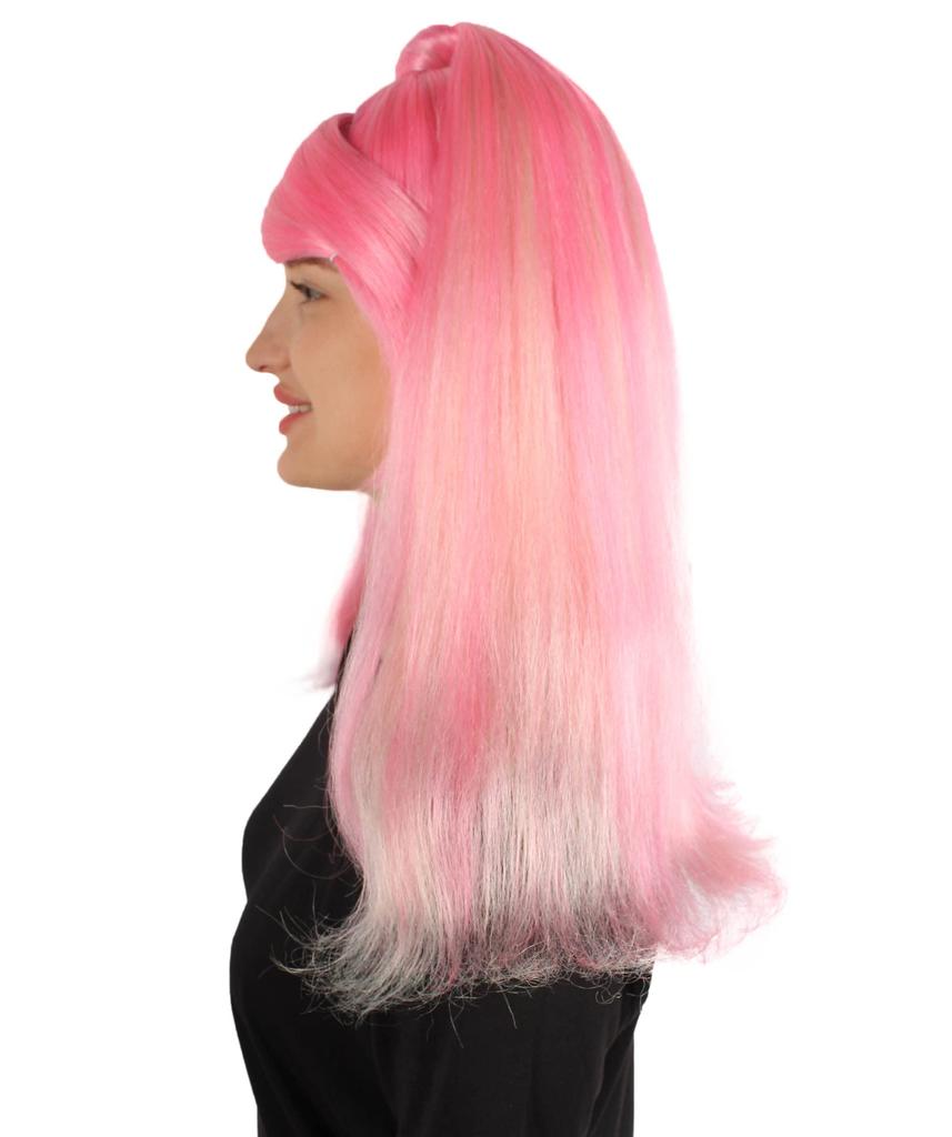 Wigs2you Adult Women's Wig H-5818 Rapper Pink Ponytail Wig