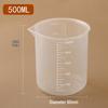 Thickened Plastic Graduated Measuring Cup for Kitchen and Lab Use