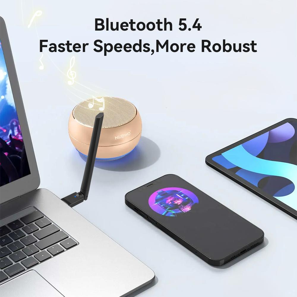 900Mbps Wifi Adapter USB Dongle 2in1 Dongle Dual Band 2.4G 5GHz Wireless Receiver Bluetooth 5.4 For Windows 10/11