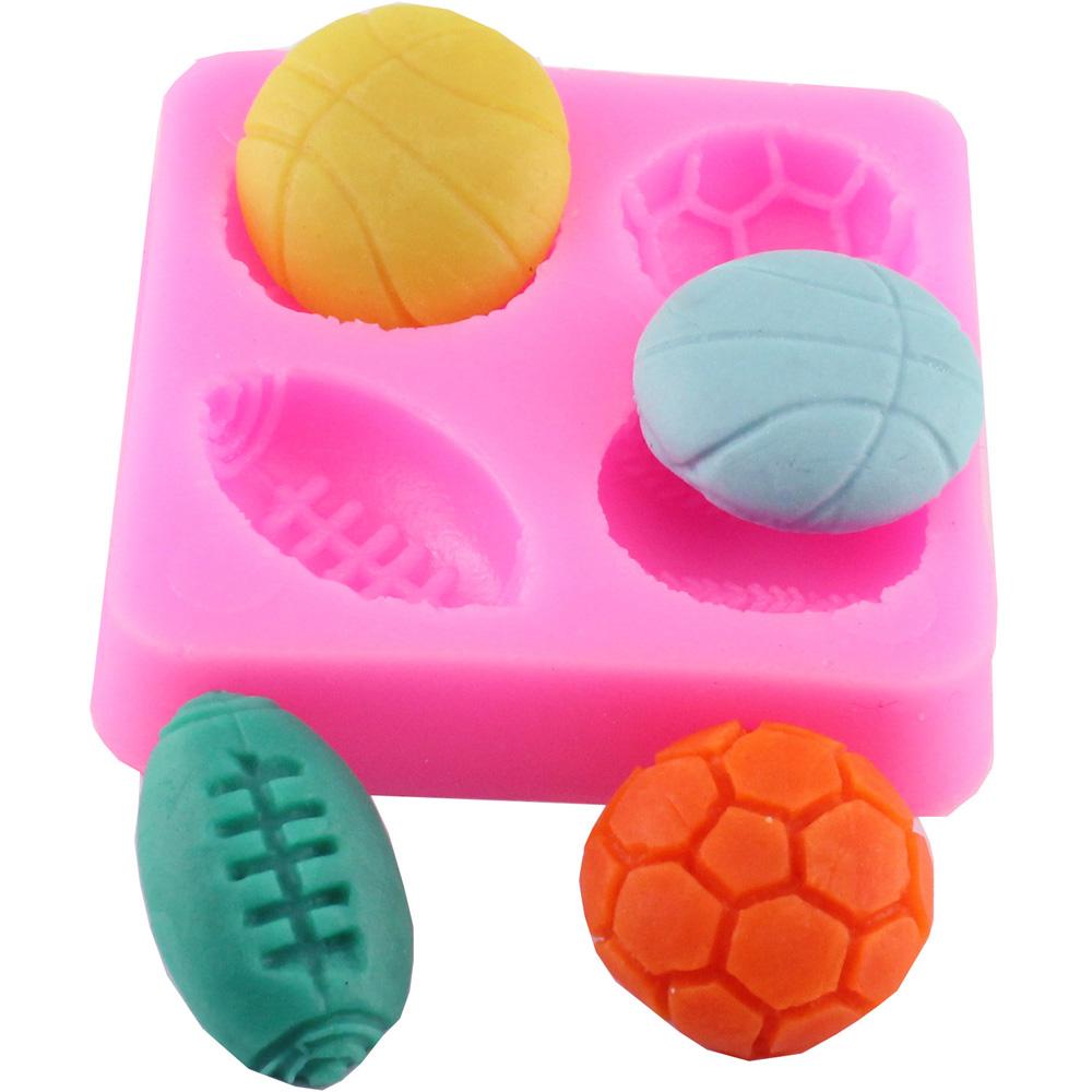 Bakeware Basketball Candle Rugby Fondant Chocolate Making Fondant Mold Baking Tool Cake Decoration
