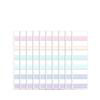 60/120/240pcs Index Sticker Note Half Clear Smooth Writing Tags Marking Organizing Files Reusable Book Tabs Home/School/Office