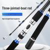 Three-Section Ultra-Hard Carbon Jigging Fishing Rod, 1.8-2.4m