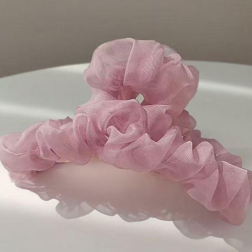 Elegant Fairy Mesh Hair Clip for Women – Creates Fuller Look, Perfect for Updos, Large Claw Clip for the Back of the Head, High-Class Style