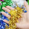 2/40M Colorful Foil Tinsel Ribbon Christmas Garland Xmas Tree Wrapping Ribbons Ornaments Wedding New Year Party Decor with Star