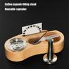 Coffee Pods Holder Coffee Powder Tamper and Refill Base Stainless Steel Texture Suitable for Compact Storage Solution