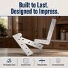 2pcs Stainless Steel Pivot Hinges Easy Install Hidden Pivot Hinges Cabinet Pivot Hinges  Fence Sheds