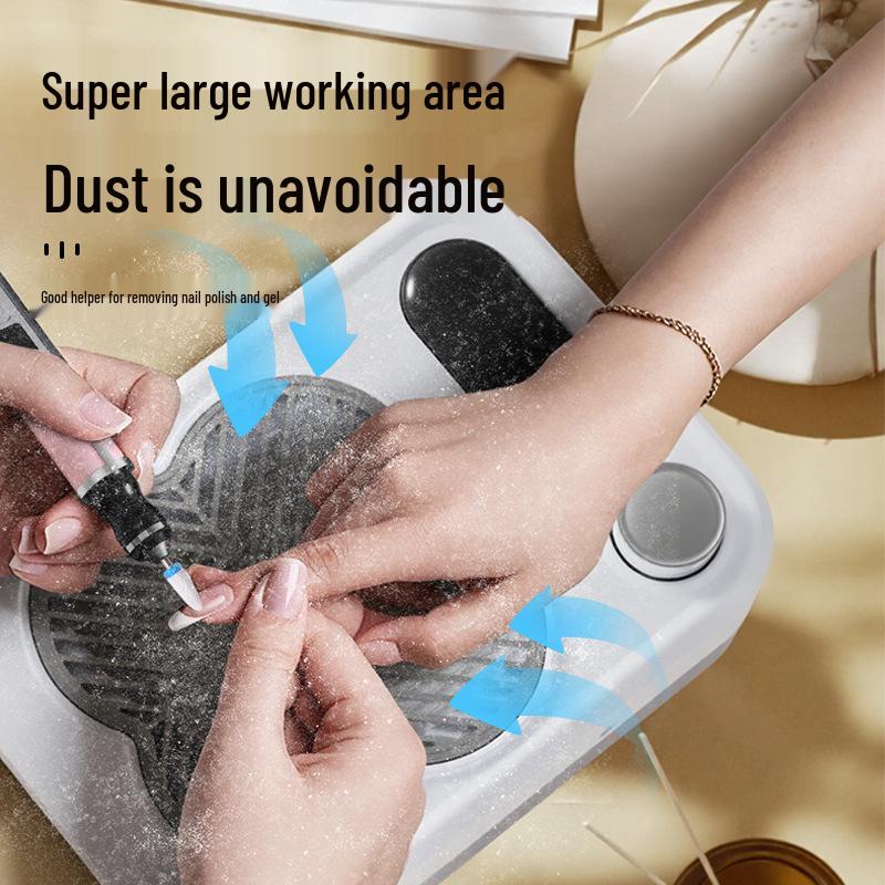 Adjustable Speed Nail Dust Collector with Circulating Filter for Home Manicure