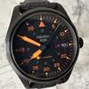 [USED]SEIKO 5 Sports SBSA143 Field Street Style Automatic Watch Black Orange Excellent Condition