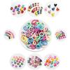 130 Pcs Hair Accessories Combo, 100 Mini Rubber Bands, 30 Mini Baby Hair Clips (Random Designs)