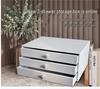 Wrought Iron Multi-layer Desktop Storage Box with Drawers for Keys, Combs, and Cosmetics