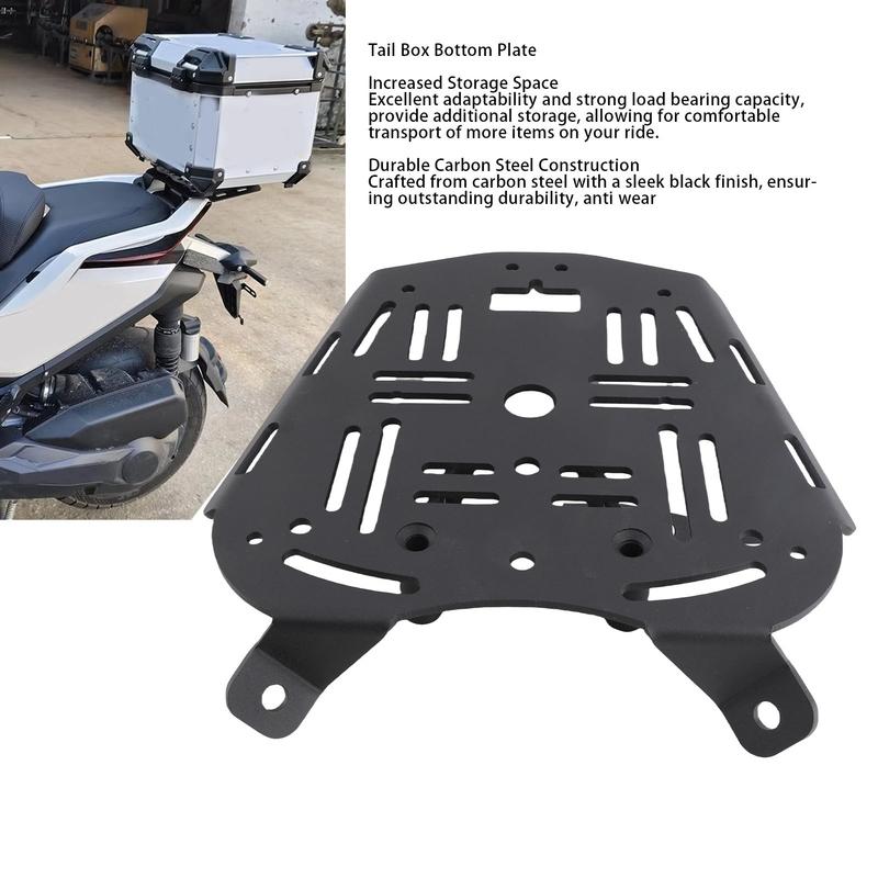 Motorcycle Tail Box Bottom Base Plate Carbon Steel Removable Rear Luggage Rack Top Case Mounting Plate for ZONTES 368G 501G