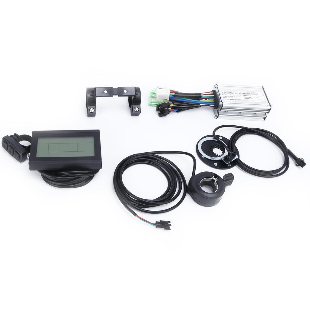 36V 48V 250W Electric Motor Brushless 7A Controller Kit with KTLCD3 Display Panel Sensor Throttle for Electric Bike