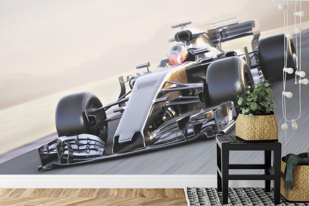 Photomural F1 Car On The Move Washable Fleece 208x146