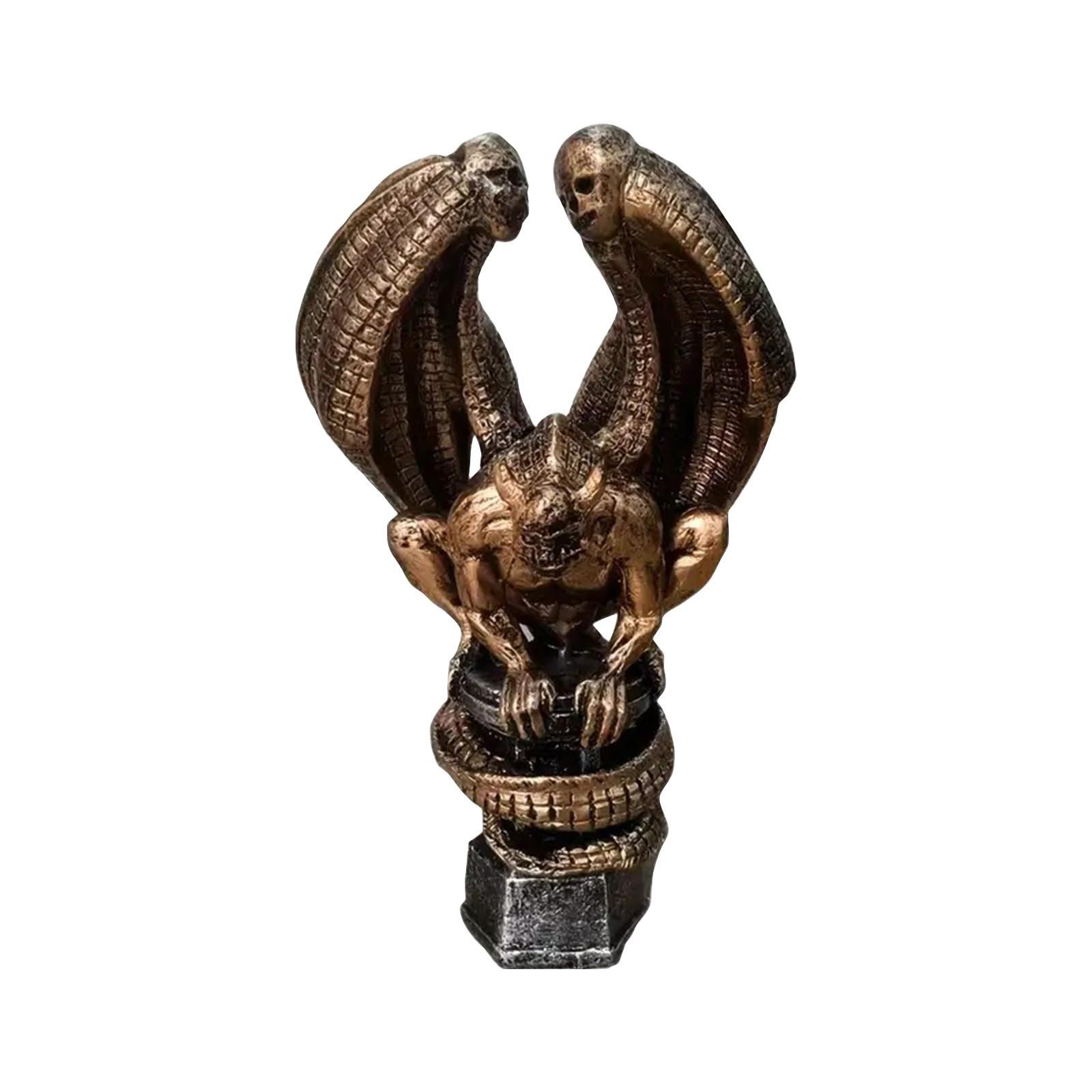 

Гаргулья Украшения Хэллоуин Реалистичная Статуя Гаргульи, Декор Дьявола Смола Настольная Готическая Скульптура, Подходит Для Украшения Дома Сада Двора One Size