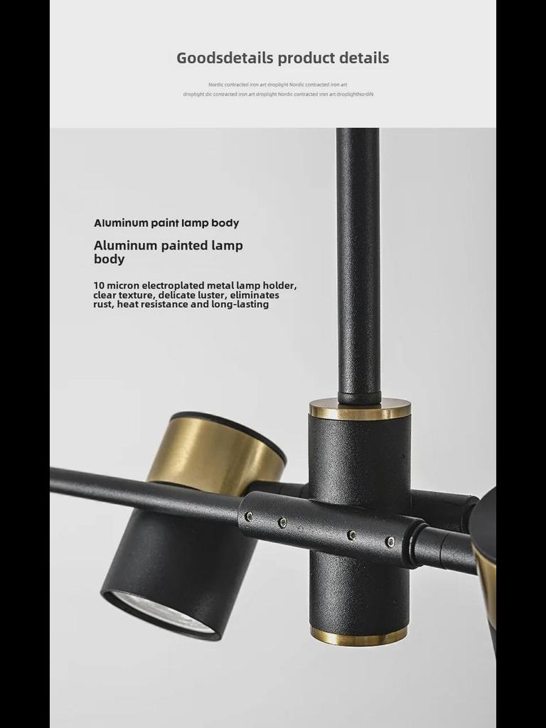 Modern Post-Modern Multi-Head LED Chandelier: Stylish Luxury for Dining Tables, Restaurants, and Bars