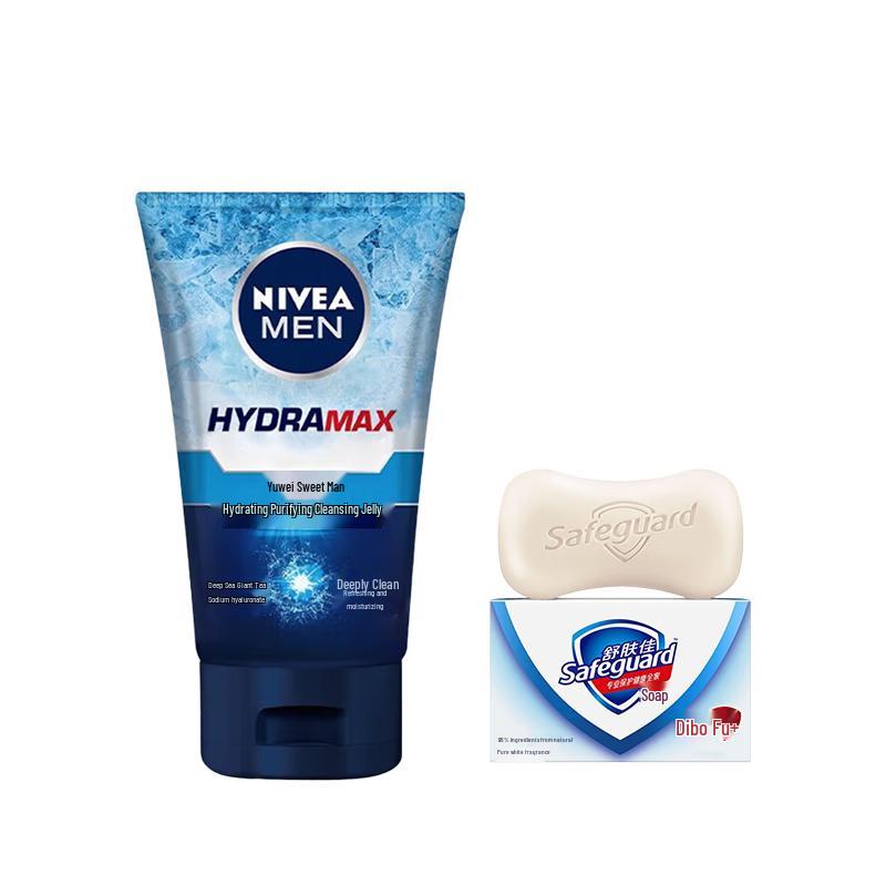 Набор: Мыло Safeguard и Очищающее средство Nivea Men