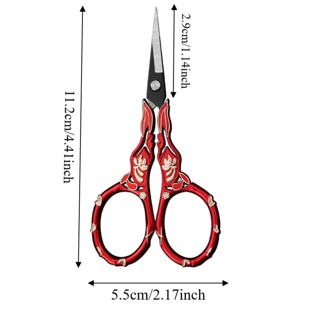 Stainless Steel Tailor Scissors Sharp Blades Rust-resistant Small Hand Scissors Comfortable Grip Non-Slip Handle