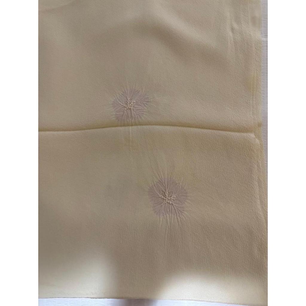Used Pure silk, obi-age, floral pattern embroidery, Japanese accessories, ring-drawing, drawing process