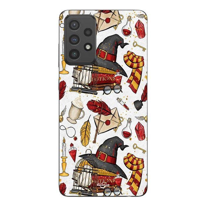 Coque de téléphone - MANIACASE - Samsung Galaxy A73 - Silicone - Noir - Harry Potter Chapeau