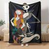 1Pc Christmas Nightmare Before Christmas Blanket Soft Throw Blanket For Home Bedroom Bed Sofa Travel Office Solid Christmas Blanket