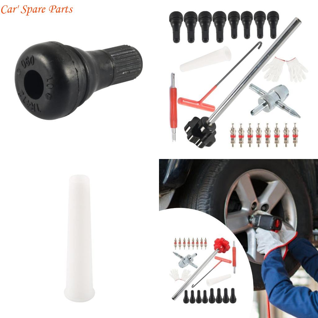 Y4UA Portable 22pcs Tire Repair set Corrosion Resistant Valves Cores Removal for Car & Outdoor Enthusiasts Facing Emergencies