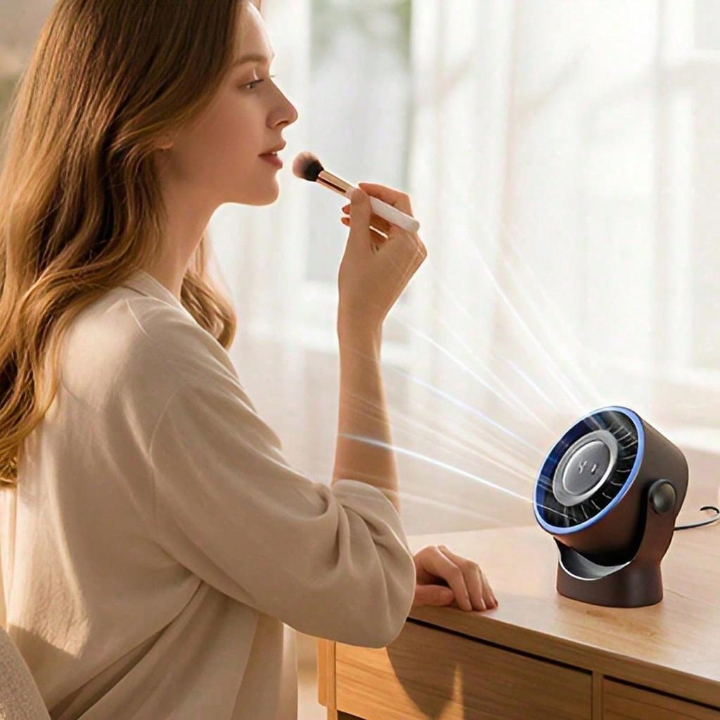 Portable USB Plug-in Desktop Fan, Adjustable Silent Desktop Fan, Used for Cooling Smart Digital Displays