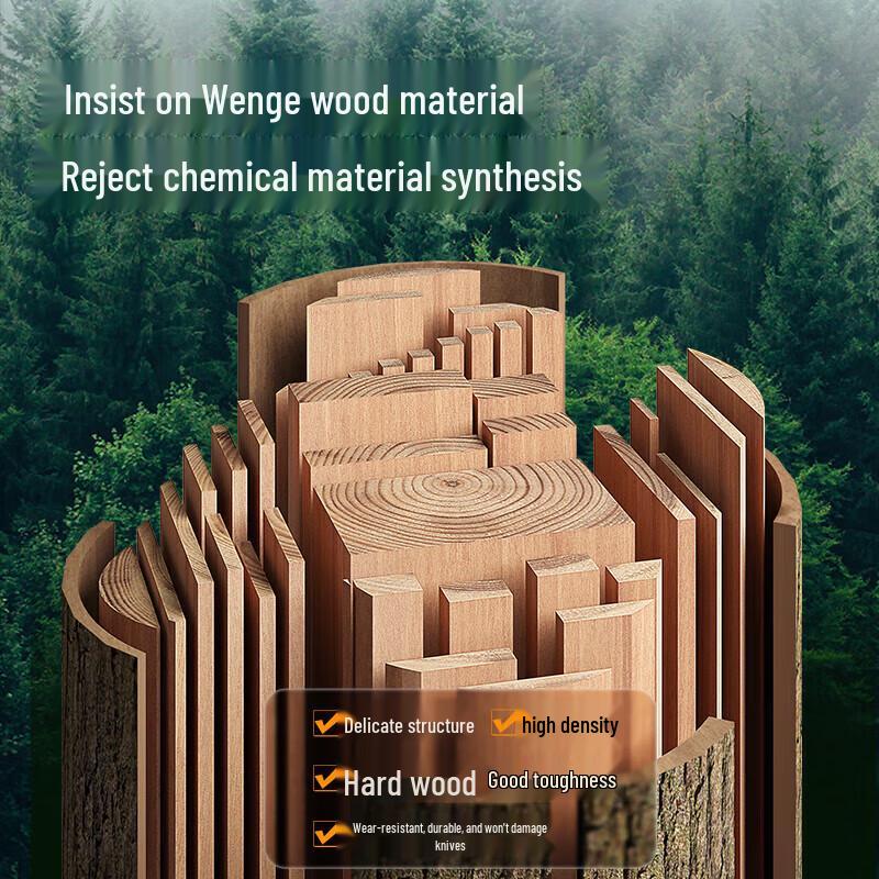 Chuida Huang Wenge Wood Double-Sided Antibacterial Cutting Board