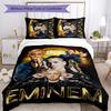 Eminem 3pcs Bedding Set Duvet Cover Closure Includes 1 Duvet Cover & 2 Pillowcases for All Seasons Bedroom Home Dorm Decor