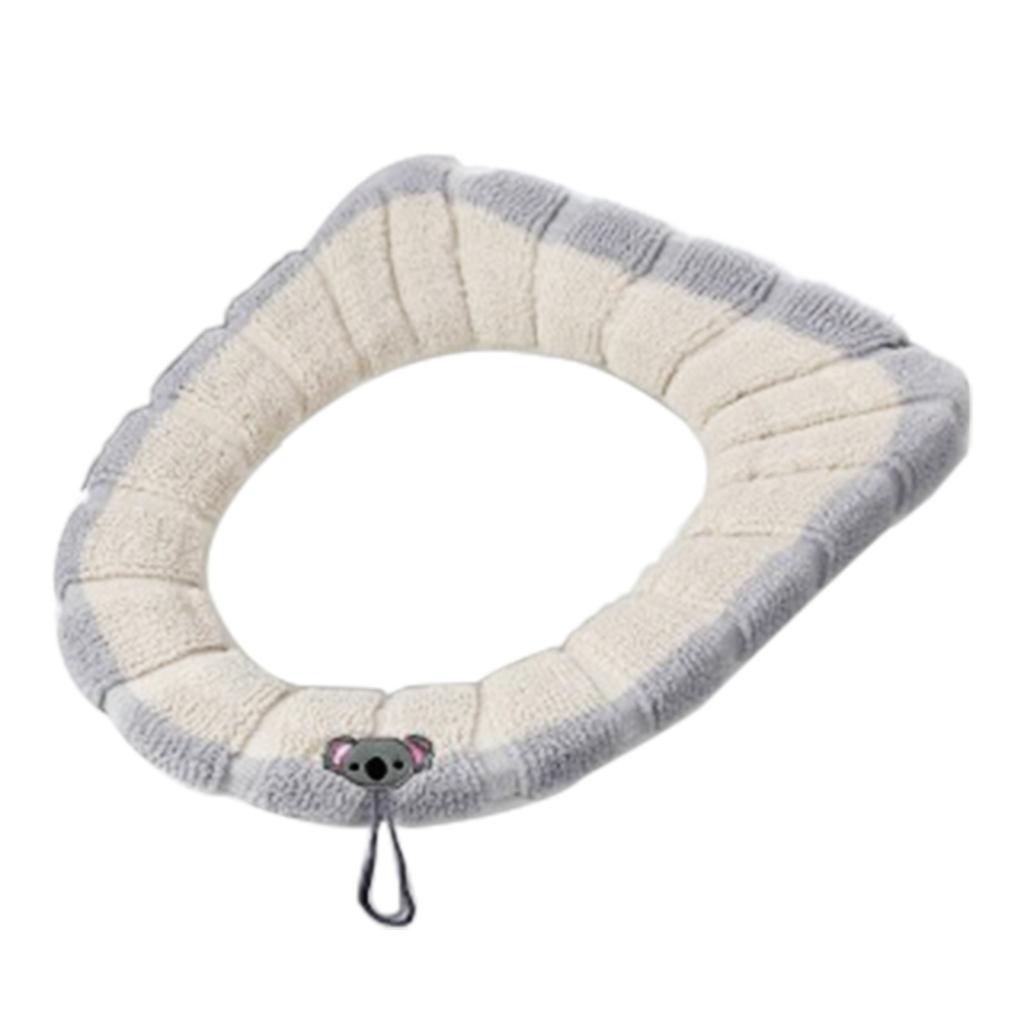 Bathroom Toilet Seat Closestool Washable Soft Warmer Mat Cover Pad Cushion