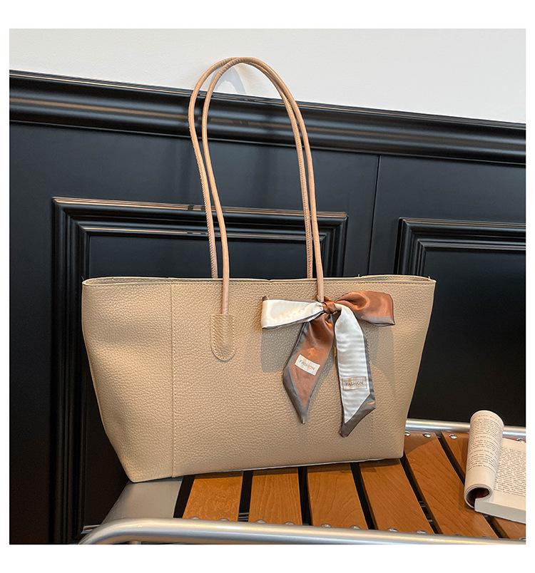 Women's 2026 Stylish Versatile Large Tote Bag - High-End Feel for Work & Casual Wear