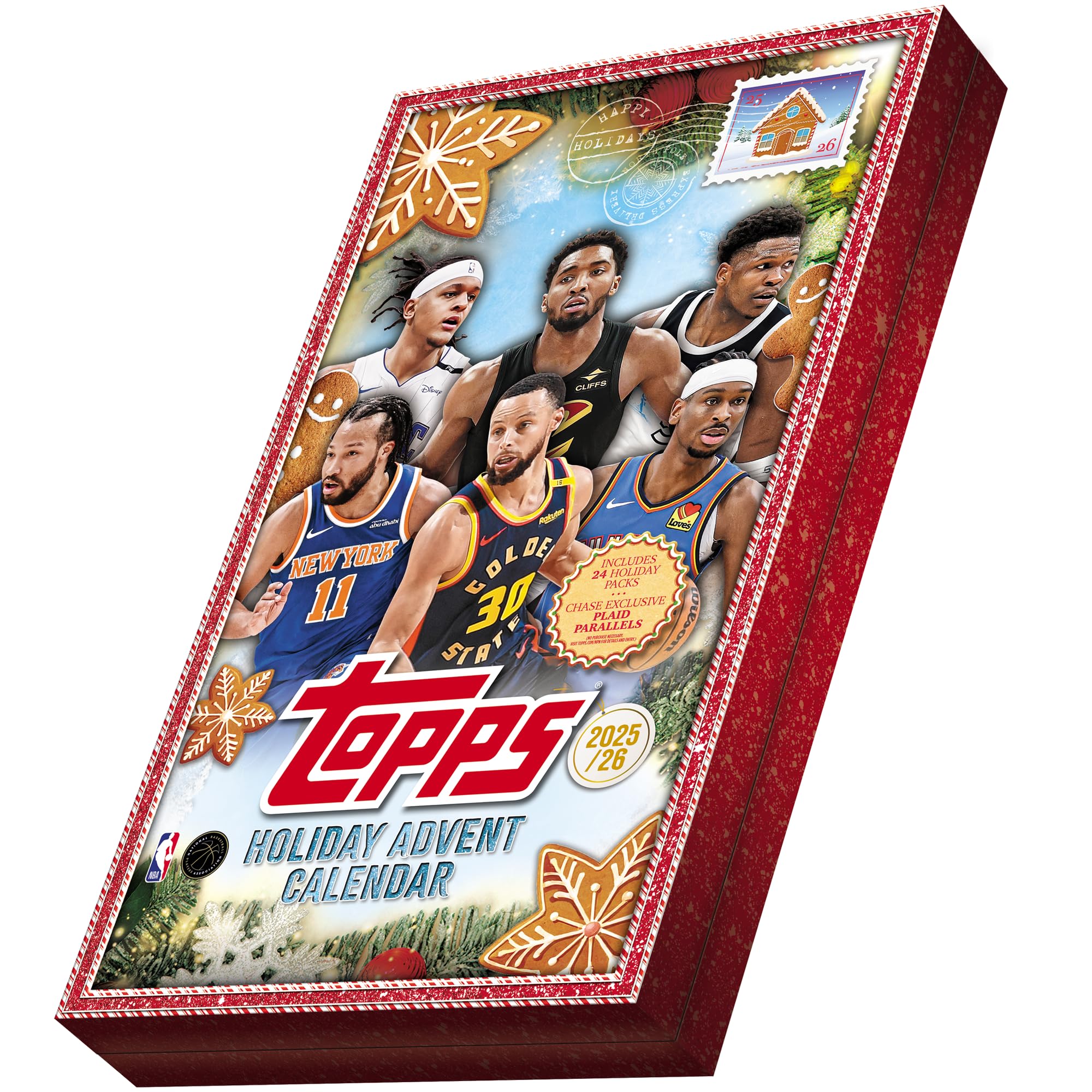 2025 Topps Holiday Баскетбольный Календарь-Обратный Отсчет Запечатанный на Фабрике - -